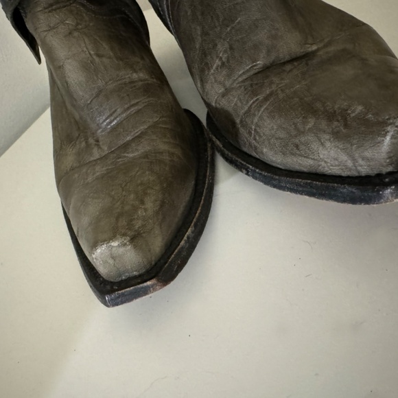 Old Gringo Minisora Leather Blue Floral Pointed Toe Western Boots - Picture 5 of 10